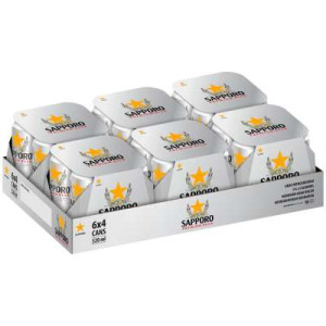 SAPPORO BEER CAN 320ML X24 