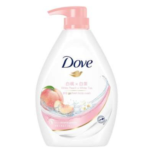 DOVE SHW-WHT PEACH 1L