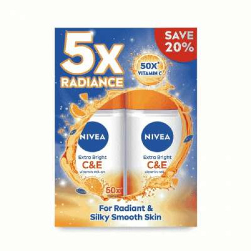 NIVEA (F) EXTRA BRIGHT C&E RO TWP@20% 50ML