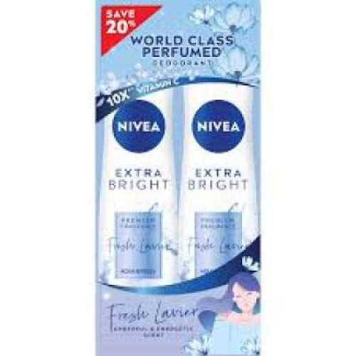 NIVEA (F) EB FRESH LAVIER SPRAY TWP 150ML X 2