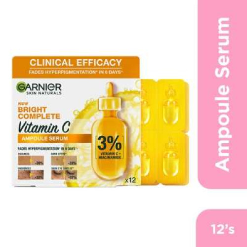 GARNIER BRIGHT CMPLTE VIT-C AMPOULE SERUM MULTIPCK