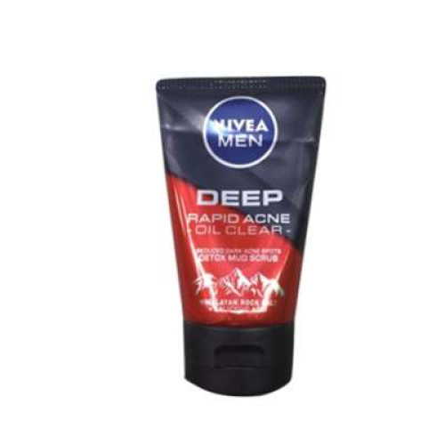 NIVEA (M) DEEP ACNE DETOX MUD SCRUB 100G