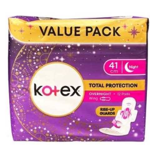 KOTEX TP OVERNIGHT WING 41CM 12S 