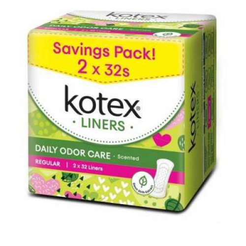 KOTEX PL DAILY ODOR CARE REGULAR 32SX3