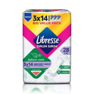 LIBRESSE ODOUR CARE MAXI W 28CM 3X14S