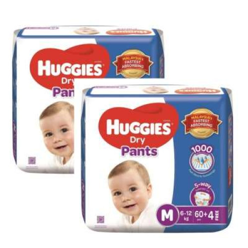 HUGGIES DRY PANTS SJP M50+8X2