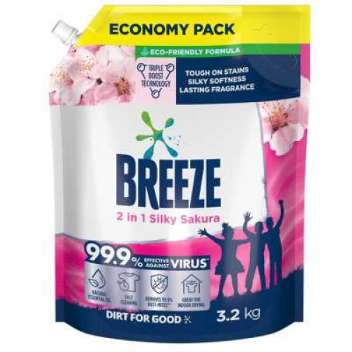 BREEZE LQ REFILL 2IN1 SILKY SAKURA BIG 3.2KG