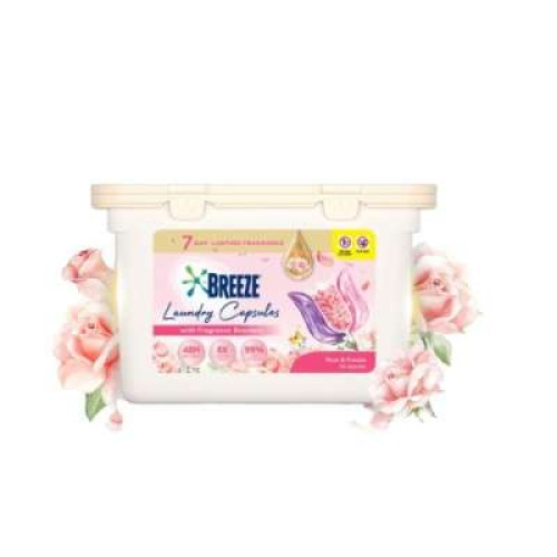 BREEZE FRG BEAD CAPS ROSE 168G
