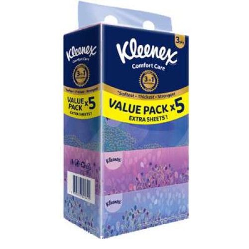 KLEENEX LTD EDT FT BOX 3P 90S X5