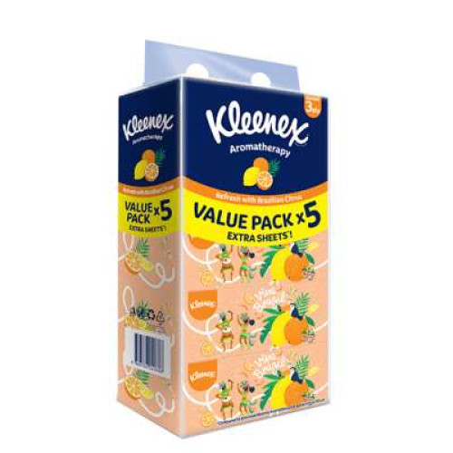 KLEENEX CITRUS FT BOX 3P 80S X5