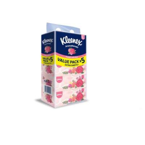 KLEENEX ROSE FT BOX 3P 80S X5