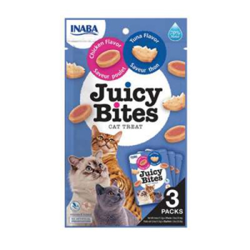 INABA JUICY BITES CHICKEN & TUNA FLAVOR 33.9G (USA