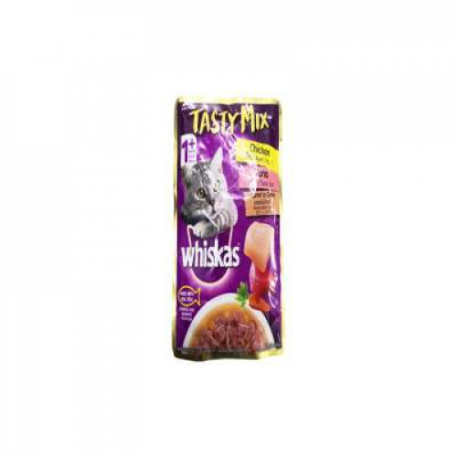 WHISKAS TASTY MIX CKTNCAR IN GRVY 70G