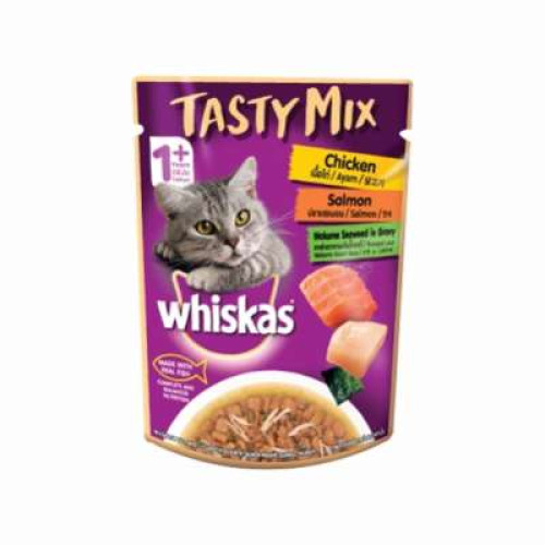 WHISKAS TASTYMIX CHSALWKSW IN GRVY 70G