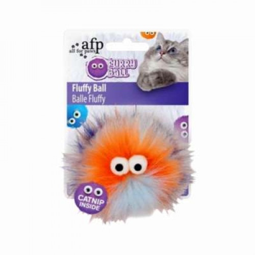 AFP CAT TOYS FURRY BALL -FLUFFY BALL  (ASSORTED)