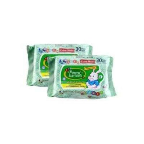 PUREEN BWWH2030 BABY WIPES GRN 30'Sx2