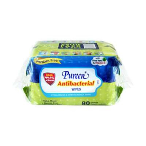 PUREEN ANTIBACTERIA WIPES 80'S X 2