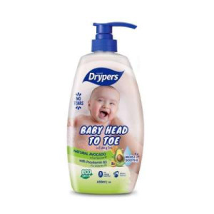 DRYPERS BABY HEAD TO TOE 650ML - AVOCADO 