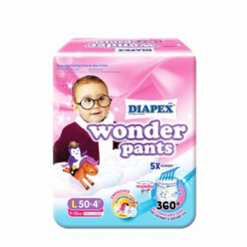 DIAPEX WONDER PANTS S.JUMBO PACK L50+4