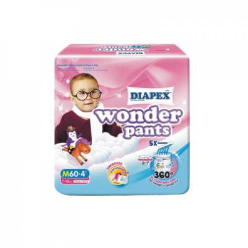 DIAPEX WONDER PANTS S.JUMBO PACK M60+4