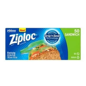ZIPLOC SANDWICH 50SX12 ZIPLOC SANDWICH 50SX12