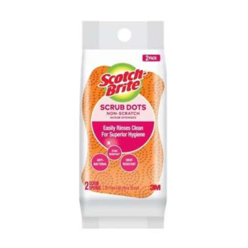 SCRUB DOTS-NON SCRATCH (TWIN PACK)		