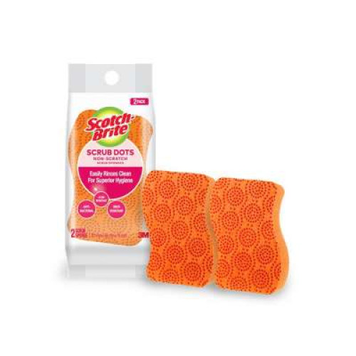 SCRUB DOTS-NON SCRATCH (TWIN PACK)		