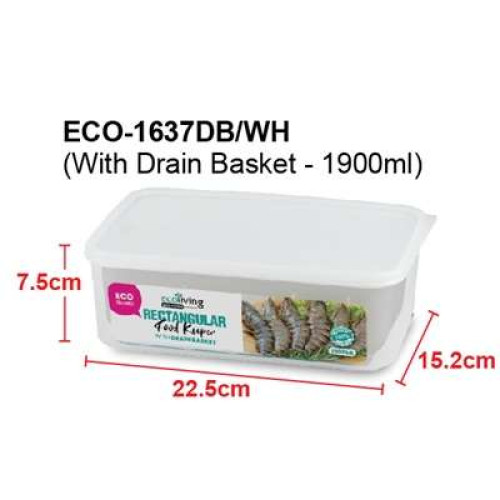 ELV ECO-1637DB 1.9L FOOD KEEPER W/BASKET