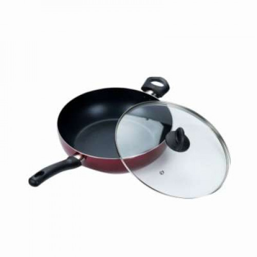 JM795 28CM COVERED DEEP FRIED PAN