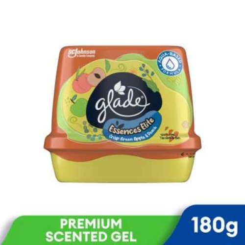 GLADE SCENTED GEL CRISP GREEN APPLE&PEACH(180G)