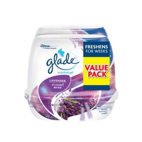 GLADE SCENTED GEL 180G TP-LAVENDER B2F1